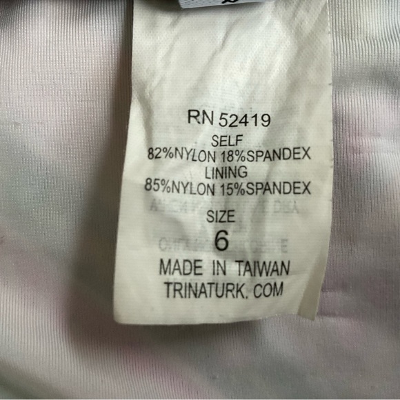 Trina Turk Bikini Bottom Sz 6 Multicolor Paisley Tie Sides w/ Gold Tassels Sexy - Picture 4 of 8